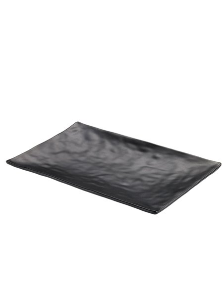 Vassoio rettangolare nero in melamina 30x21x3hcm Leone T8210 LEONE ACCESSORI PER IL BUFFET