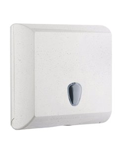 Dispenser carta asciugamani piegati a V e Z 500 fogli bianco Woodplastic A70821WD MAR PLAST ACCESSORI PER IL BAGNO E DISPENSER