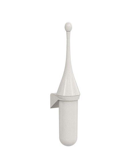 Portascopino da parete per bagno bianco Woodplastic A65811WD