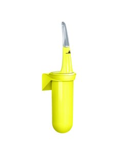 Portascopino da parete per bagno Skin giallo fluo A92901FAB