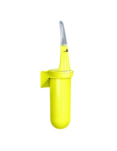 Portascopino da parete per bagno Skin giallo fluo A92901FAB