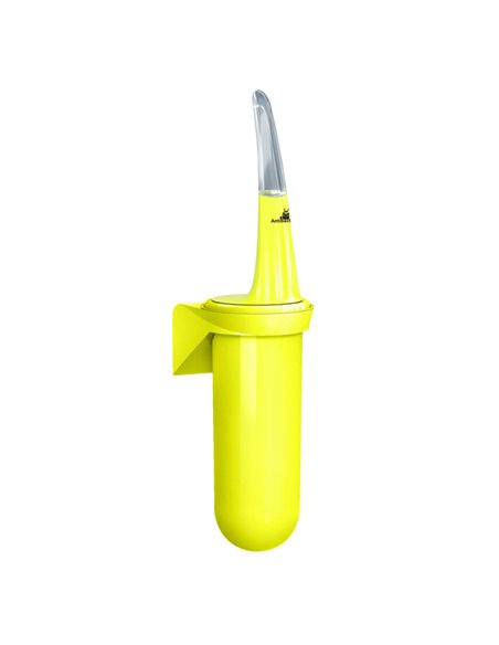 Portascopino da parete per bagno Skin giallo fluo A92901FAB