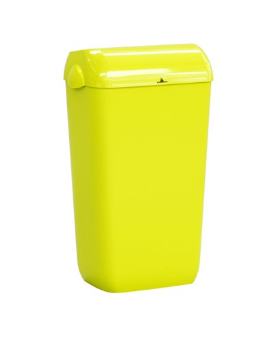 Cestino gettacarte Skin con coperchio 23 L giallo fluo A74049F1