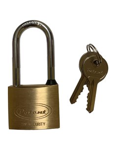Lucchetto ad arco lungo 30mm acciaio cromato Metalplus PT2770B METALPLUS PORTACHIAVI-LUCCHETTI