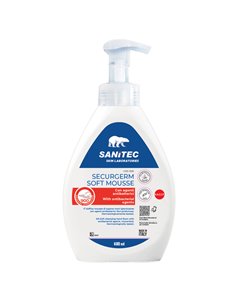 Sapone in mousse 600ml con antibatterico Securgerm Sanitec 1029 Sanitec SAPONI E PASTE LAVAMANI