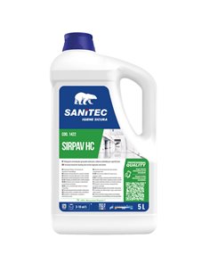 Detergente a base ammoniaca a schiuma per pavimenti Sirpav HC 5lt Sanitec 1422 Sanitec DETERGENTI-DETERSIVI PER PULIZIA