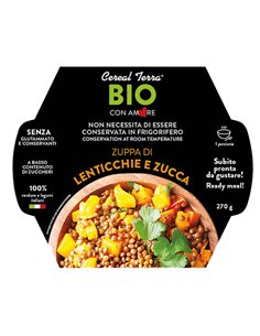 Zuppa lenticchie e zucca in confezione da 300gr - Cereal Terra 0039726