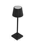 Lampada da tavolo a LED in alluminio e PMMA nero L1776620