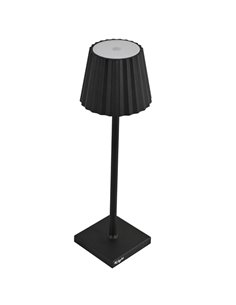 Lampada da tavolo a LED in alluminio e PMMA nero L1776620