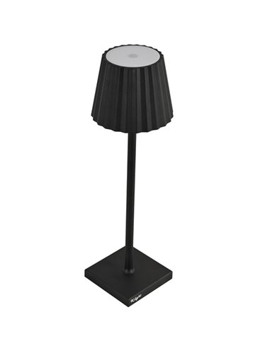 Lampada da tavolo a LED in alluminio e PMMA nero L1776620