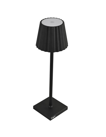 Lampada da tavolo a LED in alluminio e PMMA nero L1776620