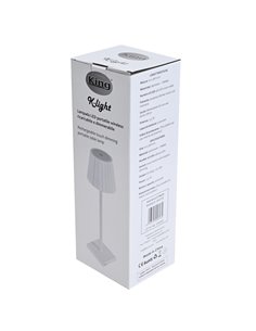 Lampada da tavolo a LED in alluminio e PMMA nero L1776620 2