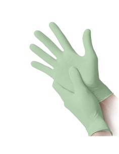 Conf 100 Guanti in nitrile bio tg M verde pastello Reflexx NBIO/M(8) Reflexx GUANTI DI PROTEZIONE 2