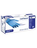 Conf 100 Guanti In Nitrile R70 tg M Senza Polvere azzurro Reflexx R70/M(8)