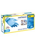 Conf 100 Guanti In Nitrile R72 taglia M azzurri foodline Reflexx R72/M8)