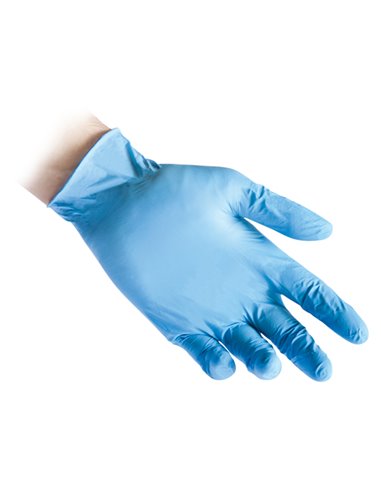 Conf 100 Guanti In Nitrile R77100 taglia L azzurri Reflexx R77100/L(9) Reflexx GUANTI DI PROTEZIONE