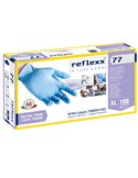 Conf 100 Guanti In Nitrile R77100 taglia XL azzurri Reflexx R77100/XL(10)