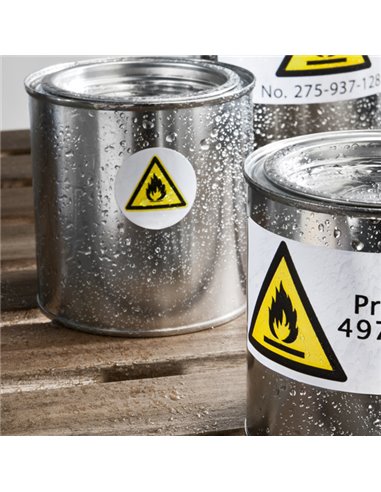 Poliestere adesivo L4718 bianco 20fg A4 70x37mm (24et/fg) laser Avery L4718-20 AVERY ETICHETTE POLIESTERE COPY-LASER-INKJET