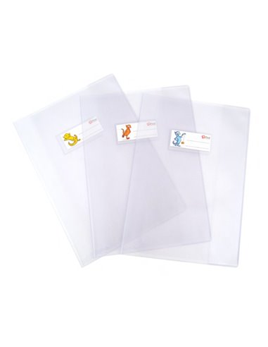 Copriquaderno Superseta PVC goffrato neutro A5 c/alette e portanome Ri.Plast 32617021