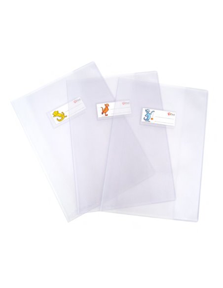 Copriquaderno Superseta PVC goffrato neutro A5 c/alette e portanome Ri.Plast 32617021