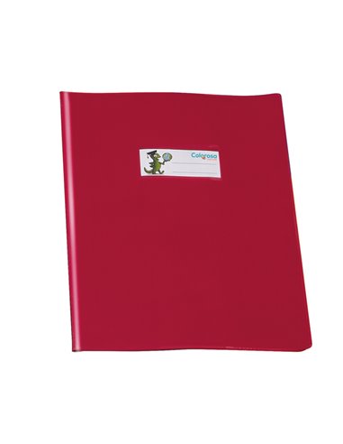 Copriquaderno PVC lucido coprente GreenLine A5 c/alette rosso RiPlast 34618042 Colorosa COPRILIBRO-COPRIMAXI
