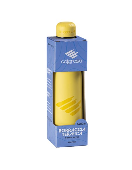 Borraccia termica 500ml colori assortiti Colorosa Pastel RiPlast 3601BR Colorosa BORRACCE E LUNCH BOX