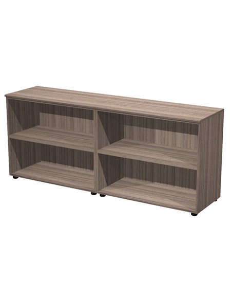 Coppia mobili bassi ELEGANCE 180x45,3x75Hcm Noce Toscano 230C-62/N ARTEXPORT ARMADI E MOBILI CONTENITORE