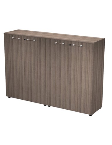 Coppia mobili medi con ante ELEGANCE 180x45,3x126,2Hcm Noce Toscano 235C-62-69/N ARTEXPORT ARMADI E MOBILI CONTENITORE