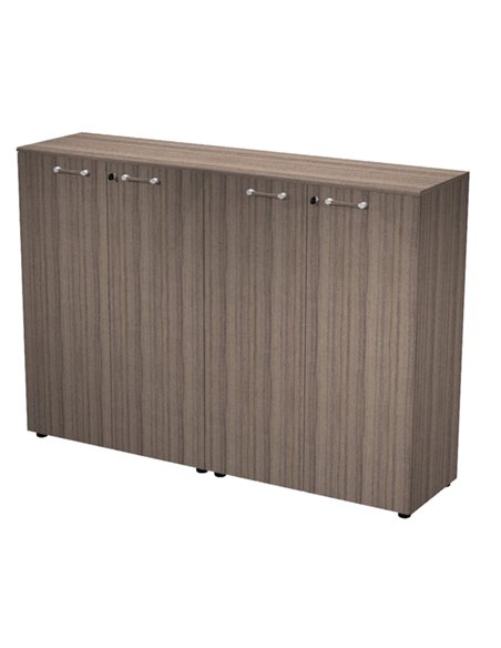 Coppia mobili medi con ante ELEGANCE 180x45,3x126,2Hcm Noce Toscano 235C-62-69/N ARTEXPORT ARMADI E MOBILI CONTENITORE