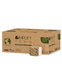 Pacco 224 strappi Carta Igienica interfogliata goffratura wave SIMPLIFY Papernet 417814