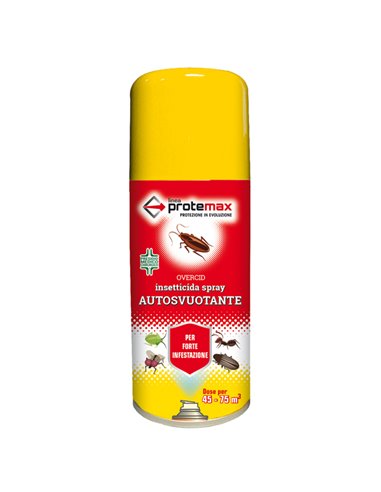 Insetticida spray Overcid bomboletta autosvuotante 150ml Protemax PROTE301