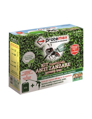 Kit insetticida antizanzare pronto all'uso Protemax PROTE193
