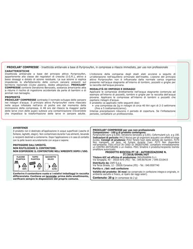 10 compresse insetticida per larve di zanzara in barattolo Protemax PROTE214 Protemax INSETTICIDI