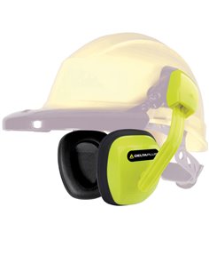 Cuffie antirumore per elmetti giallo fluo Suzuka2 Deltaplus SUZU2JAFL DELTAPLUS DPI PER TESTA E UDITO