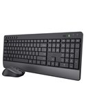 Set tastiera wireless + mouse wireless ultrasilenziosa Trezo - Trust 24530