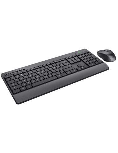 Set tastiera wireless + mouse wireless ultrasilenziosa Trezo - Trust 24530 TRUST TASTIERE E MOUSE
