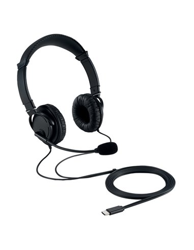 Cuffie USB ad alta fedeltA' con microfono conn. USB-C-Kensington K97457WW KENSINGTON ALTOPARLANTI-MICROFONI-CUFFIE