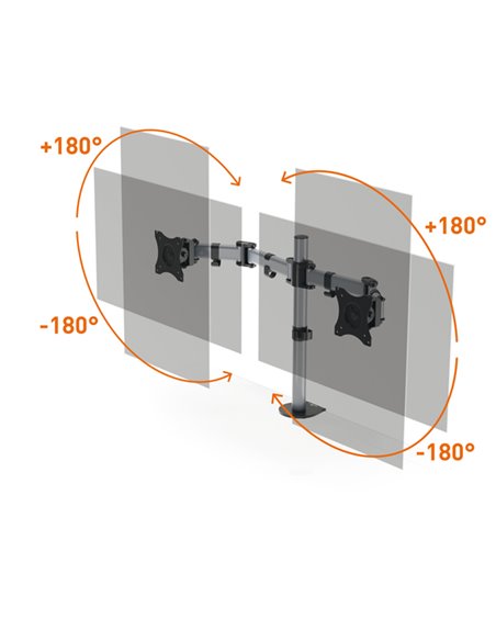 Braccio porta monitor SELECT per 2 monitor 5095-23 Durable 5095-23 DURABLE SUPPORTI-BRACCI MONITOR-NOTEBOOK