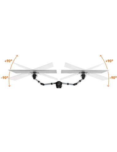 Braccio porta monitor SELECT per 2 monitor 5095-23 Durable 5095-23 DURABLE SUPPORTI-BRACCI MONITOR-NOTEBOOK