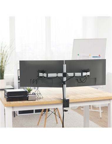 Braccio porta monitor SELECT per 2 monitor 5095-23 Durable 5095-23 DURABLE SUPPORTI-BRACCI MONITOR-NOTEBOOK