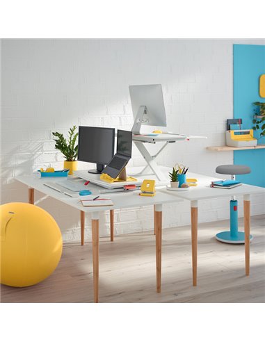 Postazione Sit  Stand da scrivania con vassoio -Leitz Ergo Cosy 65320085