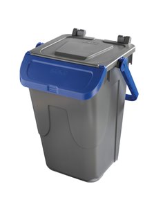 Contenitore portarifiuti Ecology 35Lt c/sportello e maniglione blu 11/35GRB-BLB Mobil Plastic PATTUMIERE E BIDONI