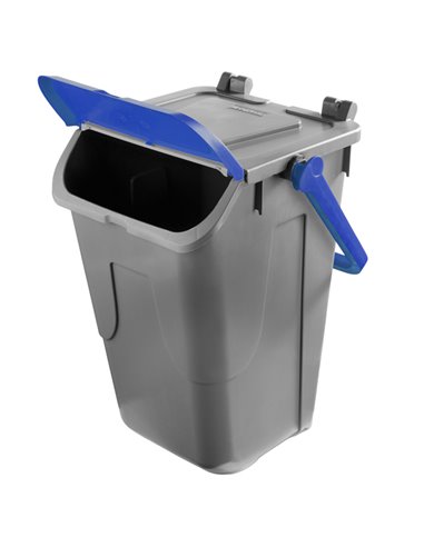 Contenitore portarifiuti Ecology 35Lt c/sportello e maniglione blu 11/35GRB-BLB Mobil Plastic PATTUMIERE E BIDONI
