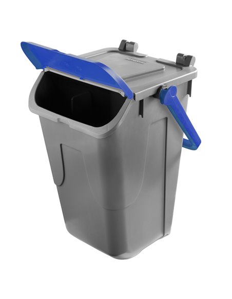 Contenitore portarifiuti Ecology 35Lt c/sportello e maniglione blu 11/35GRB-BLB Mobil Plastic PATTUMIERE E BIDONI