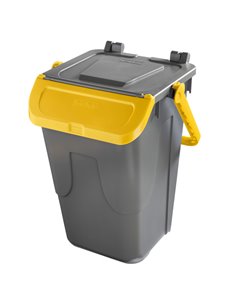 Contenitore portarifiuti Ecology 35Lt c/sportello e maniglione giallo 11/35GRB-GIA Mobil Plastic PATTUMIERE E BIDONI