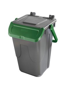 Contenitore portarifiuti Ecology 35Lt c/sportello e maniglione verde 11/35GRB-VES Mobil Plastic PATTUMIERE E BIDONI