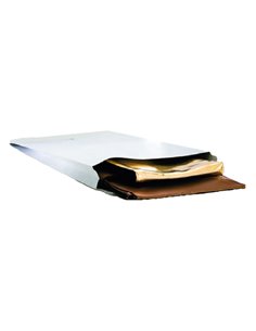 100 Buste bianche a sacco con soffietti Securitex® B5 17,6x25x3,8cm 130gr 14221 2