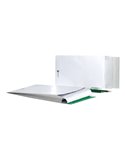 100 Buste bianche a sacco con soffietti Securitex® C4 22,9x32,4x3,8cm 130gr 14222