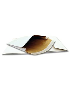 100 Sacchetti bianchi a tre strati con soffietto Soft Pack B4 25x35,3x5cm 14023 Bong Packaging BUSTE ANTISTRAPPO