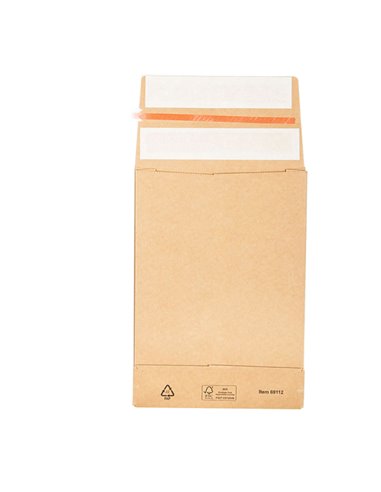 250 Sacchetti a fondo quadro E-Green carta kraft avana C5 16,2x22,9x4+10cm 69112
